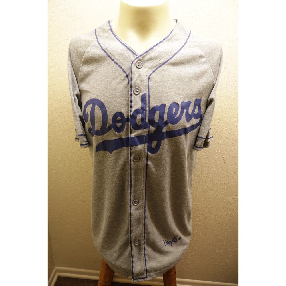 Los Angeles Dodgers Sandy Koufax #32 Jersey Mens M Grey Stadium Exclusive ampm